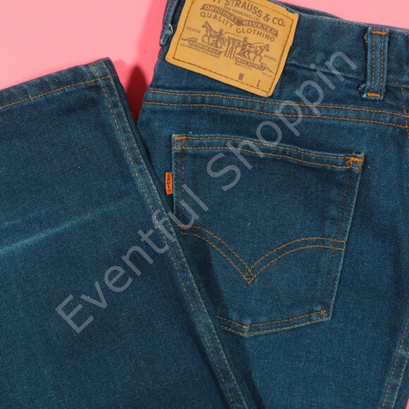 Vintage Levis Relaxed Fit Jeans Mens 30 Blue Scovill Zip USA 70s - Picture 1 of 8